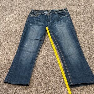 Petrol Low Rise Bootcut Women's Jeans. Have been altered. See length measurement